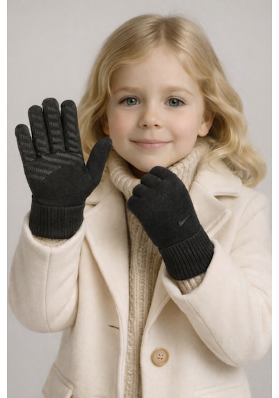 Nike Knit Grip Gloves Dokunmatik Uyumlu Unisex Eldiven Siyah Siyah