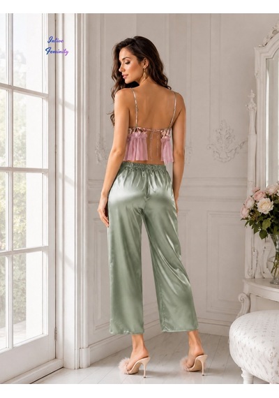 İntive Lingerie Intive Virginia Pastel Çiçekli Saten Ve Tül Detaylı 5'li Kutulu P Pembe