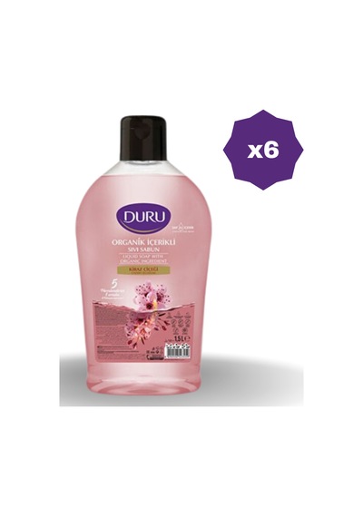 Duru Duru Sıvı Sabun Kiraz Çiçeği 1500 ML 6 Adet