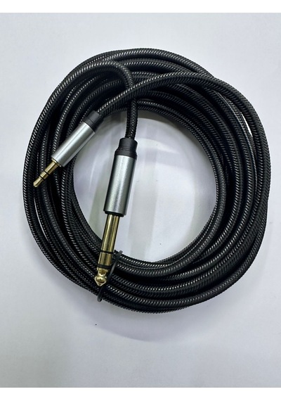 3 Metre 3.5 Mm Stereo 6.3 Mm Stereo Kablo 3 Metre Aux Amfi Kablo 3 Metre Stereo 3.5 Mm 6.3 Mm Stereo Kablo