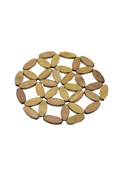 İbico İ22-267 Nihale Çap: 20.5cm Ahşap Boncuk Yuvarlak Çiçek Model - 12'li Paket Diğer