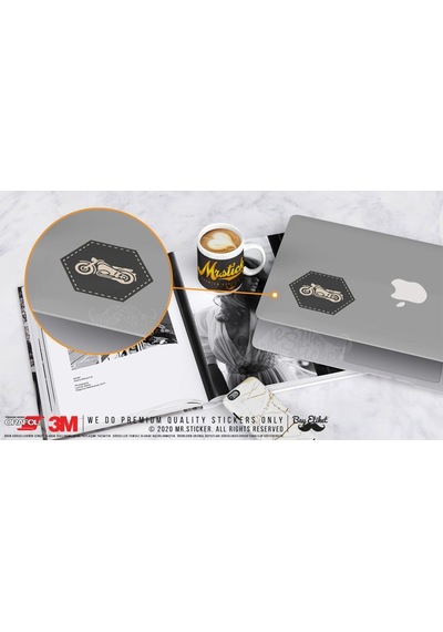 Bay Etiket Msl56 Motosiklet Motifli Etiket