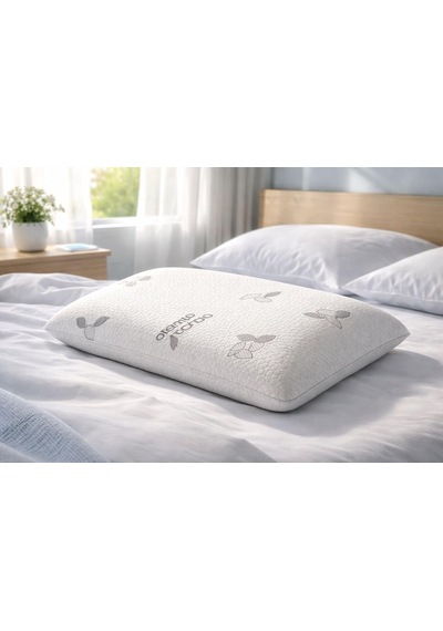 Cottonpure Organik Pamuk Ortopedik Visco Yastık 60x40x13 Cm Hassas Ciltler İçin Çok Renkli