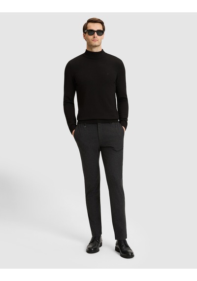 Pierre Cardin Siyah Slim Fit Basic Kazak 50331459-vr046