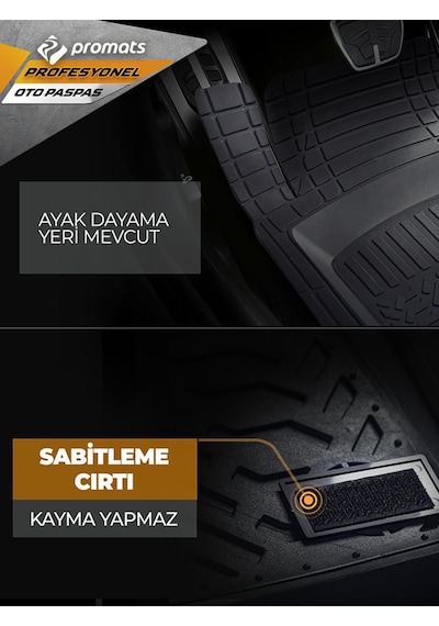 Ford Cargo Uyumlu Universal Paspas 3d Profesyonel Siyah -