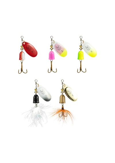 Bas Balıkçılık Cazibesi Spinner Yemleri 5pcs Sert Metal Jig Spinner Yemleri Tatlı Su Ve Tuzlu Su Balıkçılığı İçin 5 Only Containing 06 Models