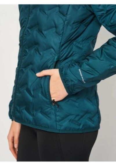 Columbia Wk0260-666 Delta Ridge Down Hooded Jacket Kadın Mont Turkuaz