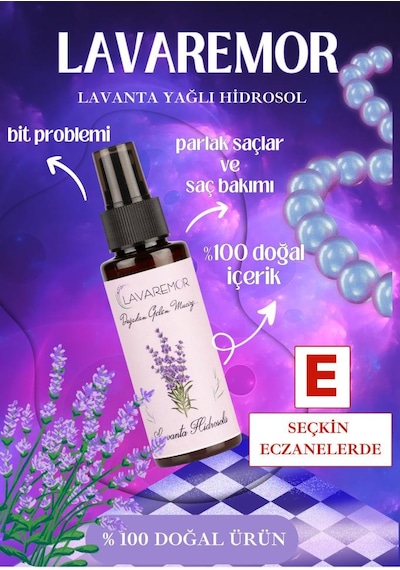 Lavaremor Doğal Lavanta Yağlı Hidrosol Sprey 100 ML