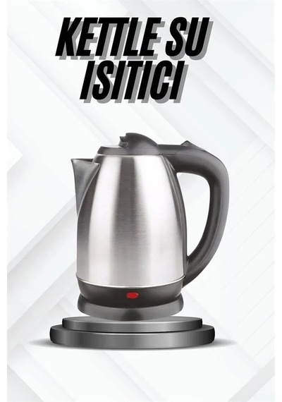 Ers- Kettle Su Isıtıcı C F Priz Uyumlu 220 - 240 V Paslanmaz Çelik Kablolu