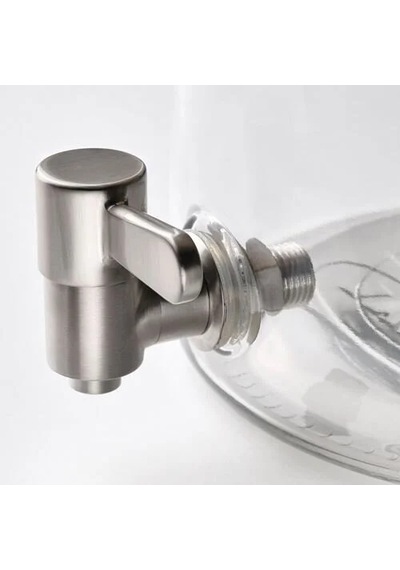 Sumuhome 365+ Sebil Musluklu Sürahi Cam Bambu Kapaklı 4 Lt