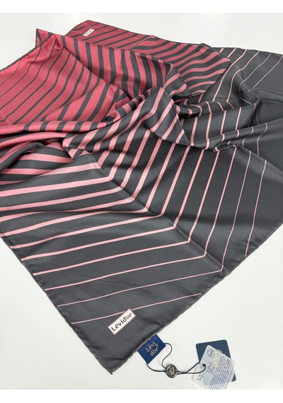 Levidor Twill İpek Eşarp-0943 Bordo-kahve