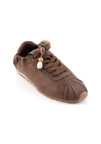 Bambi Kahve Süet Kadın Sneaker K01235044572