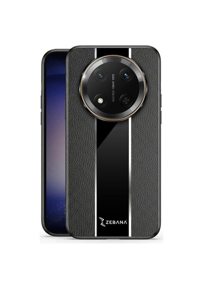 Honor Magic 7 Lite Uyumlu Kılıf Premium Deri Kılıf Siyah