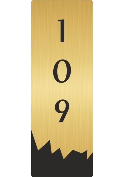 Metal Departman Kapı İsimliği, Yönlendirme Levhası 109 Dikey 5x20 Cm Altın Renk