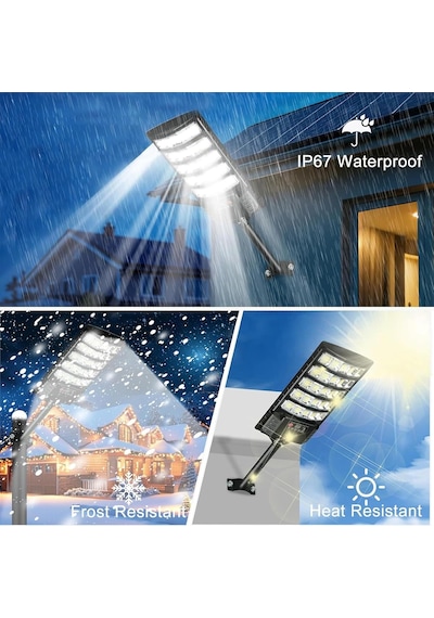 Solar Zemin Lambası Dış Mekan Projektör Led Duvar Lambası Ip67 Su Geçirmez Güçlü Güneş Spot Uzaktan Kumandalı Duvar Lambası Ayarlanabilir Parlaklık Bahçe Avlu Sokak Garajı Beyaz Işık, 1 Adet