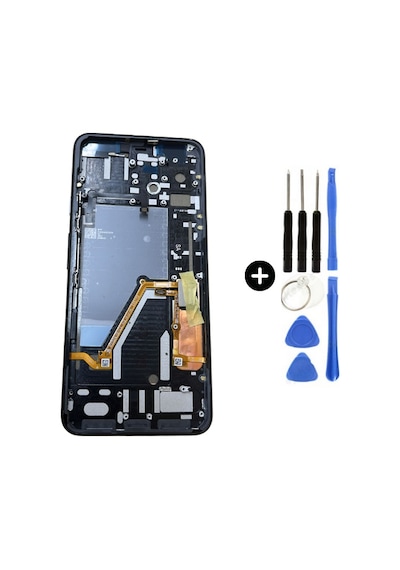 Google Pixel 4 Xl G020p Ga01181-us Ga01182-us Ga01180-us Uyumlu Çıtalı Oled Lcd Ekran Dokunmatik + Tamir Seti