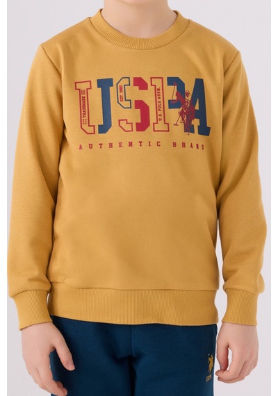 U.s. Polo Assn. Erkek Çocuk Hardal Pijama Takım 50299429-vr072 Hardal