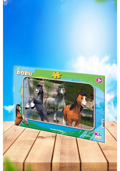 Ks Games Trt Çocuk Doru 24 Parça Frame Puzzle/Yapboz