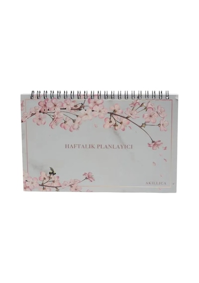 Akıllıca Haftalık Planlayıcı 13,5 X 19,5 Cm Weekly Planner Orchid Flower Defter