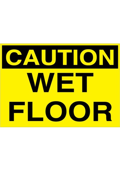 Caution Wet Floor Uyarı Tabelası - 70x100 Foreks - İl6