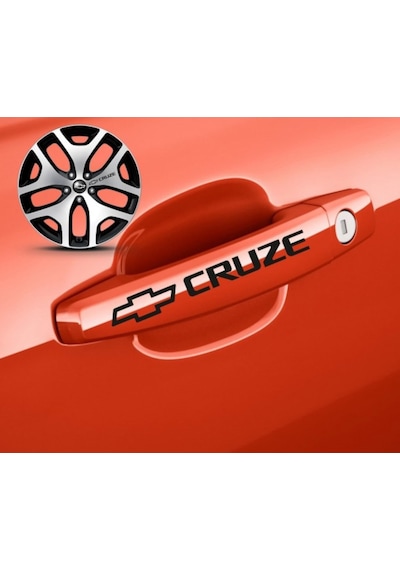 Chevrolet Cruze Kapı Kolu Sport Sticker Yapıştırma 8 Ad