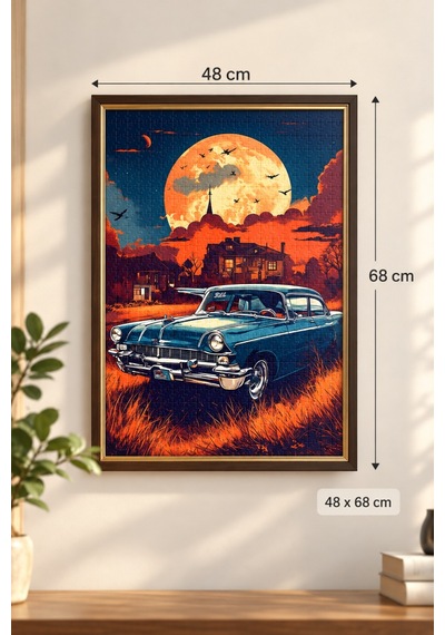 1000 Parça Klasik Araba Puzzle 48 X 68 Cm Yüksek Baskı Kaliteli Eğlenceli Ve Eğitici Puzzle