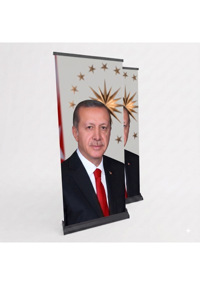 Cumhurbaşkanı Poster Baskılı Pro Roll Up Banner 100x200cm No:2 Diğer
