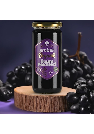 Amber Organik Üzüm Pekmezi 620 Gr