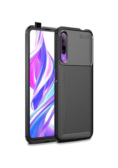 Huawei P Smart Pro 2019 Kılıf Zore Negro Silikon Kapak-Siyah