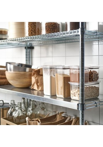 Ikea Korallvıppa Erzak Saklama Kabı Seti, Şeffaf, 6'lı Set