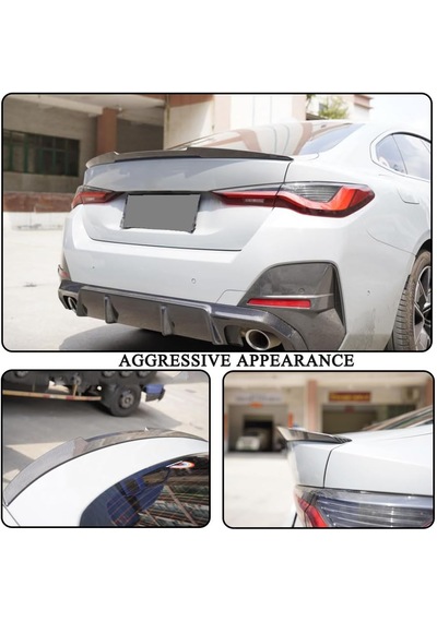 Bmw G26 Yarasa M4 Spoiler İthal Parlak Siyah Abs Plastik 2021+