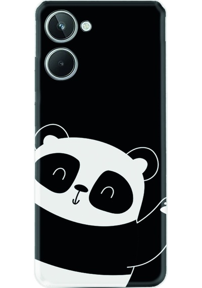 Realme 10 4G Silikon Desen Özel Seri Bay Bay Panda 1784