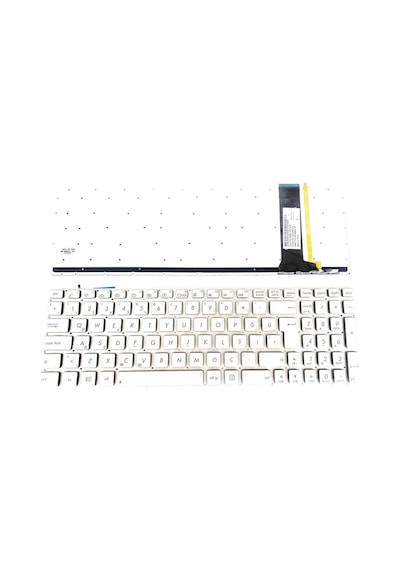 Asus Uyumlu U500Vz U500Vz-Cm051H Işıklı Gri Gümüş Renk Klavye Türkçe