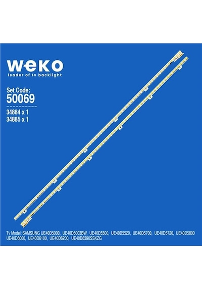 Samsung Ue40d6000 40'' İnç 2 Adet Tv Led Bar Tvnizin İçindeki Led Barla Aynısı Olduğunu Görmeden Almayınız. Led Bar Ürünlerinde Paket Açıldığında İade Kabul Edilmemektedir.
