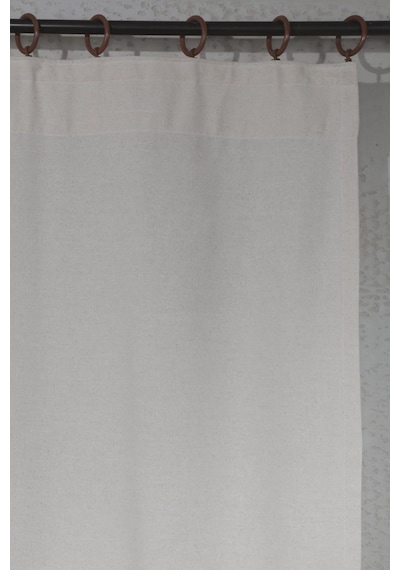 Naturel Bohem French Stil Fırfırlı Perde Krem