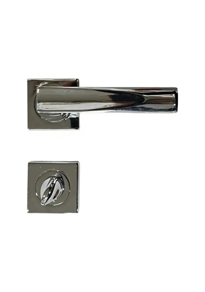 Sese Duru Modeli Rozetli Wc Kapı Kolu Krom Renk 200-203r-02-18