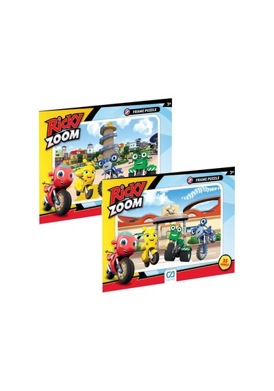 Babystore Ricky Zoom Frame Puzzle 35 Parça 2'Li Puzzle Seti