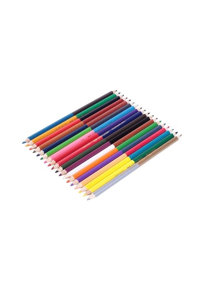 Faber-castell Çift Uçlu Kuru Boya Kalemi 12'li 24 Renk