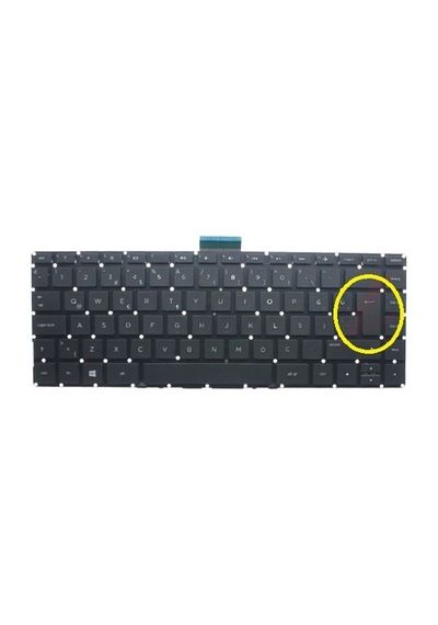 Hp V150530ak1, Nsk-cx0sw 0t, 9z.nc9sw.00t Uyumlu Klavye Tuş Takımı Büyük Enter Tuş Seti Siyah Türkçe