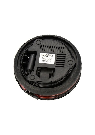 Araç Lastik Hava Kompresörü Yuvarlak Taşınabilir 12volt 260psi