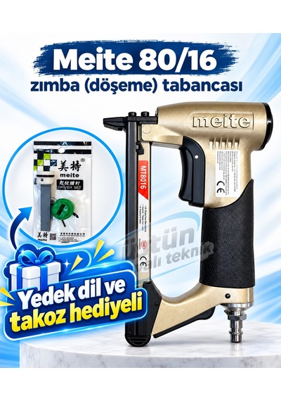 Meite 80/16 Zımba Döşeme Tabancası - Yedek Dil Ve Takoz Hediyelidir