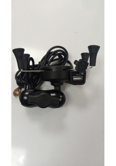 Motosiklet Metal Telefon Tutucu USB Sarjlı