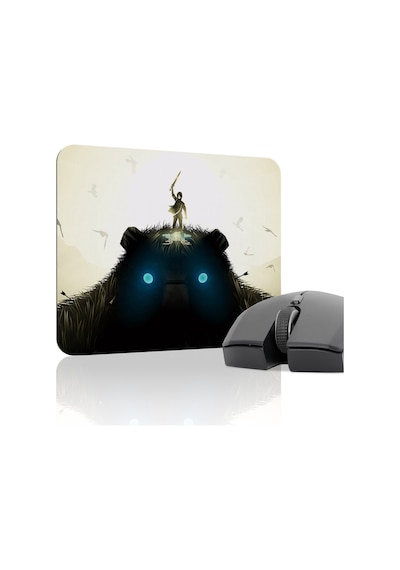 Shadow Of The Colossus Dikişli Kauçuk Oyuncu Mousepad V3 - 22x18 Gaming Mouse Pad