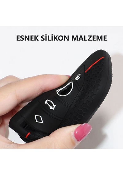 Bmw 1 3 5 6 7 Serisi G32 G30 G20 G11 & X1 X3 X5 X6 X7 & Z4 M Desenli Silikon Anahtar Kılıfı 1 Adet