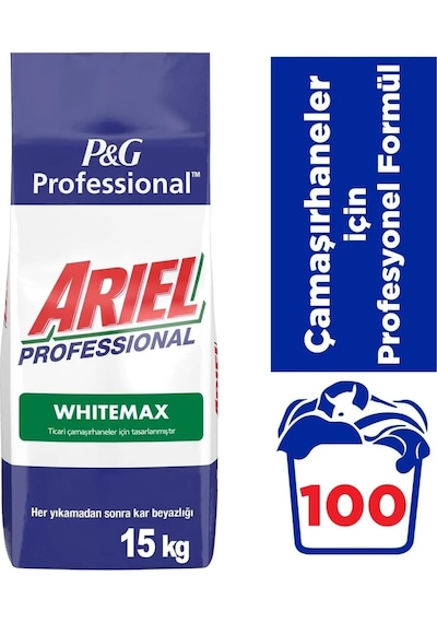 Ariel Whitemax Professional Toz Çamaşır Deterjanı Beyaz Renkler 1 2950 ML