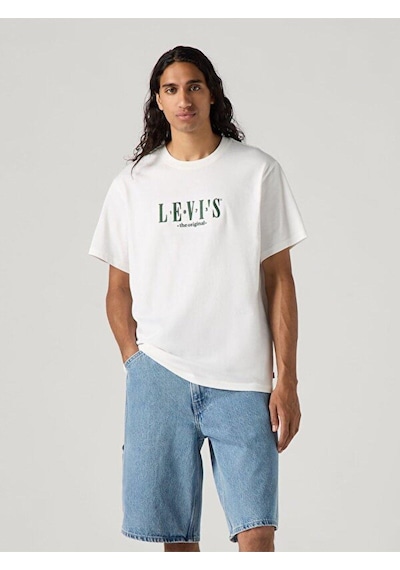 Levi's Lse Ss Relaxed Fit Tee Serif Logo White Erkek T-shirt A2082-0258-4735 Beyaz