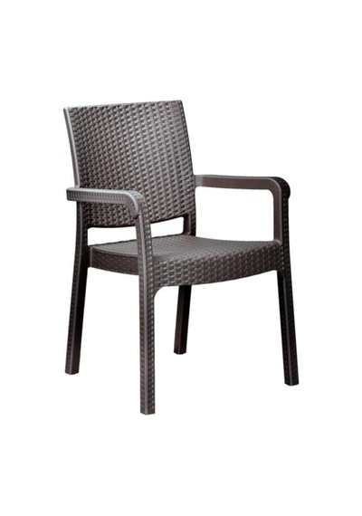Troya Rattan Koltuk Kahverengi 6'li Set