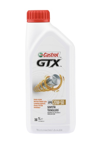 2 Adet Castrol Gtx 20w/50 Motor Yağı 1.l