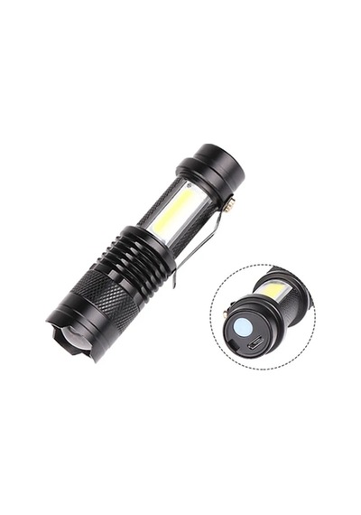 Mey İthalat Taşınabilir Şarjlı Led Fener - 4 Modlu, 2000lm, Ayarlanabilir Odak Yeni Nesil