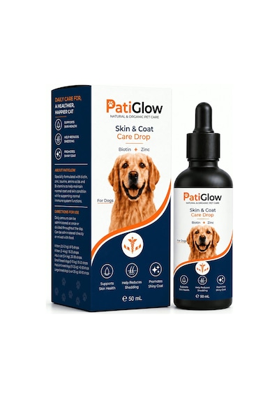Patiglow Köpek Tüy & Cilt Bakım Damla Tüy Dökülmesi Önleyici 50 Ml